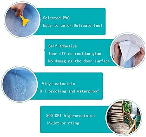 Door Wallpaper Self-Adhesive Door Poster 3D Door Picture - Sylter Dune - Door Film Photo Wallpaper Premium PVC Waterproof Door Sticker Wall Sticker for Bedroom Living Room Door Decoration Stickers 88-VerdiqueGarden