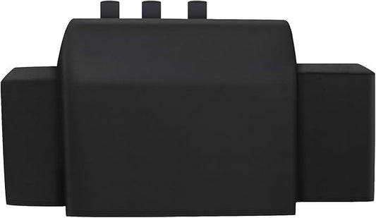 Grill Cover for Char-Griller 3-Burner Dual Fuel Expandable Propane Gas and Charcoal Outdoor Polyester Grill and Smoker Cover, Heavy Duty Waterproof UV Resistant Cover, Outdoor BBQ Accessories-VerdiqueGarden