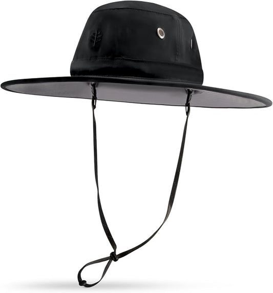 Men's Shapeable Wide Brim Hat - UPF 50 Sun Protection - Maximum Coverage on Your Next Adventure - Sun Fearless Leo Hat-VerdiqueGarden