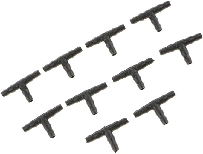 10PCS Micro Drip Irrigation System Dripper Tee Pipe Barb Hose Watering Garden-VerdiqueGarden