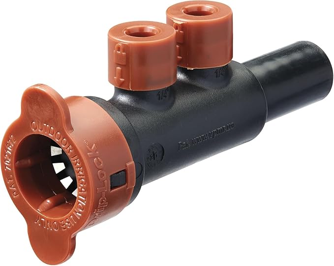 Orbit 67047-1/2" x 1/4" Drip-Lock 2-Port Extension Manifold (5)-VerdiqueGarden