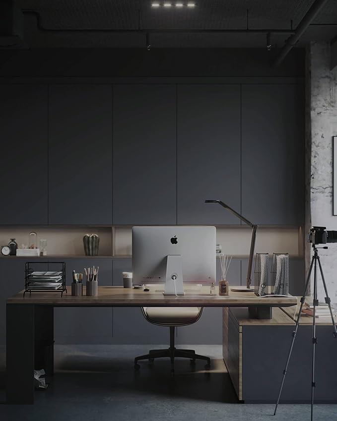 Dimoon 78.7''x17.7'' Grey Peel and Stick Wallpaper Contact Paper Modern Self Adhesive Wall Paper Removable Renter Friendly Textured Solid Color Shelf Cabinet Vinyl Roll (78.7''x17.7'',Dark Grey)-VerdiqueGarden