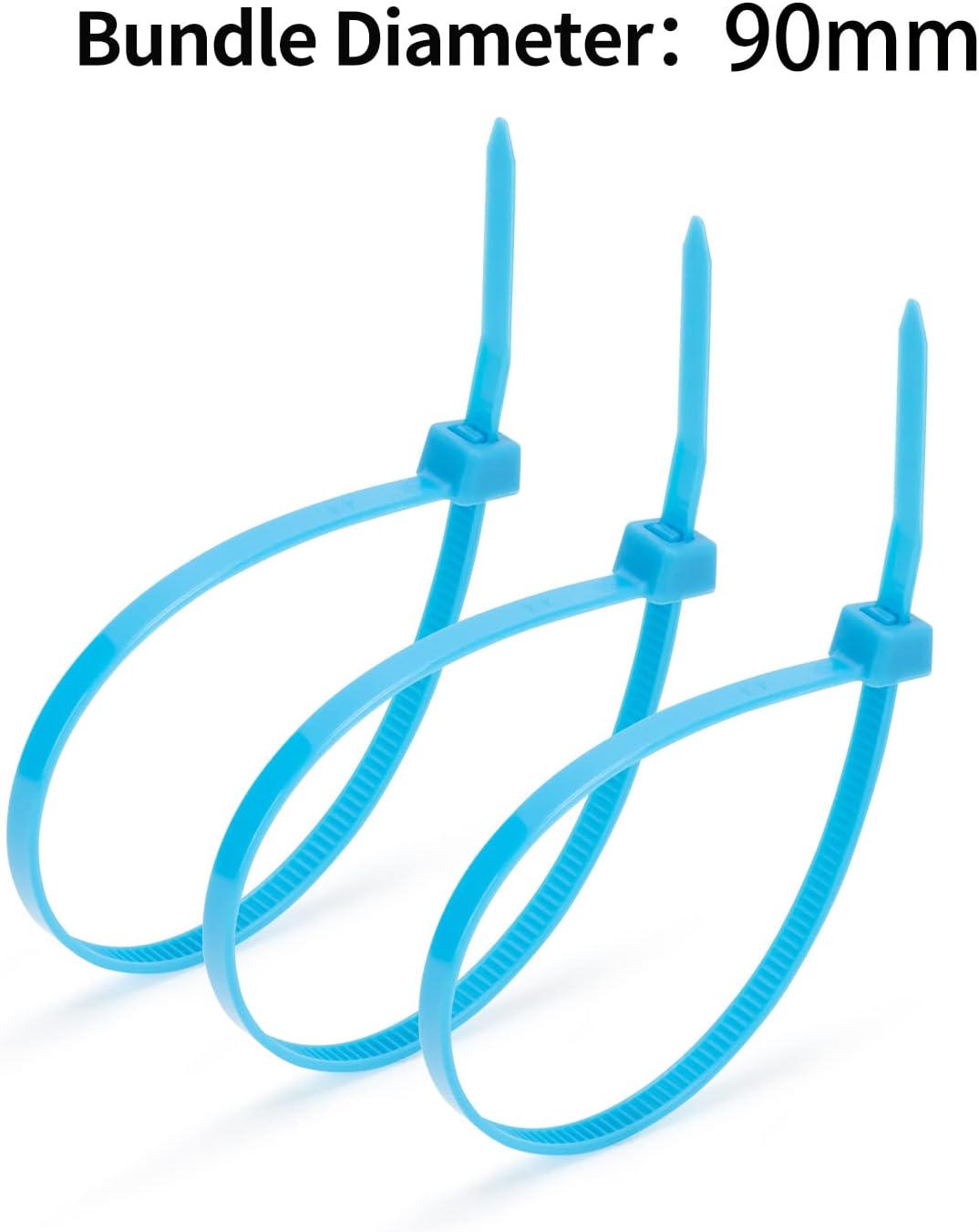 XINGO 100PCS Cable Zip Ties Heavy Duty, Premium Nylon Plastic Wire Ties with 50 Pounds Tensile Strength, Self-Locking Black Nylon Zip Ties for Indoor and Outdoor (14 inch, Green)-VerdiqueGarden