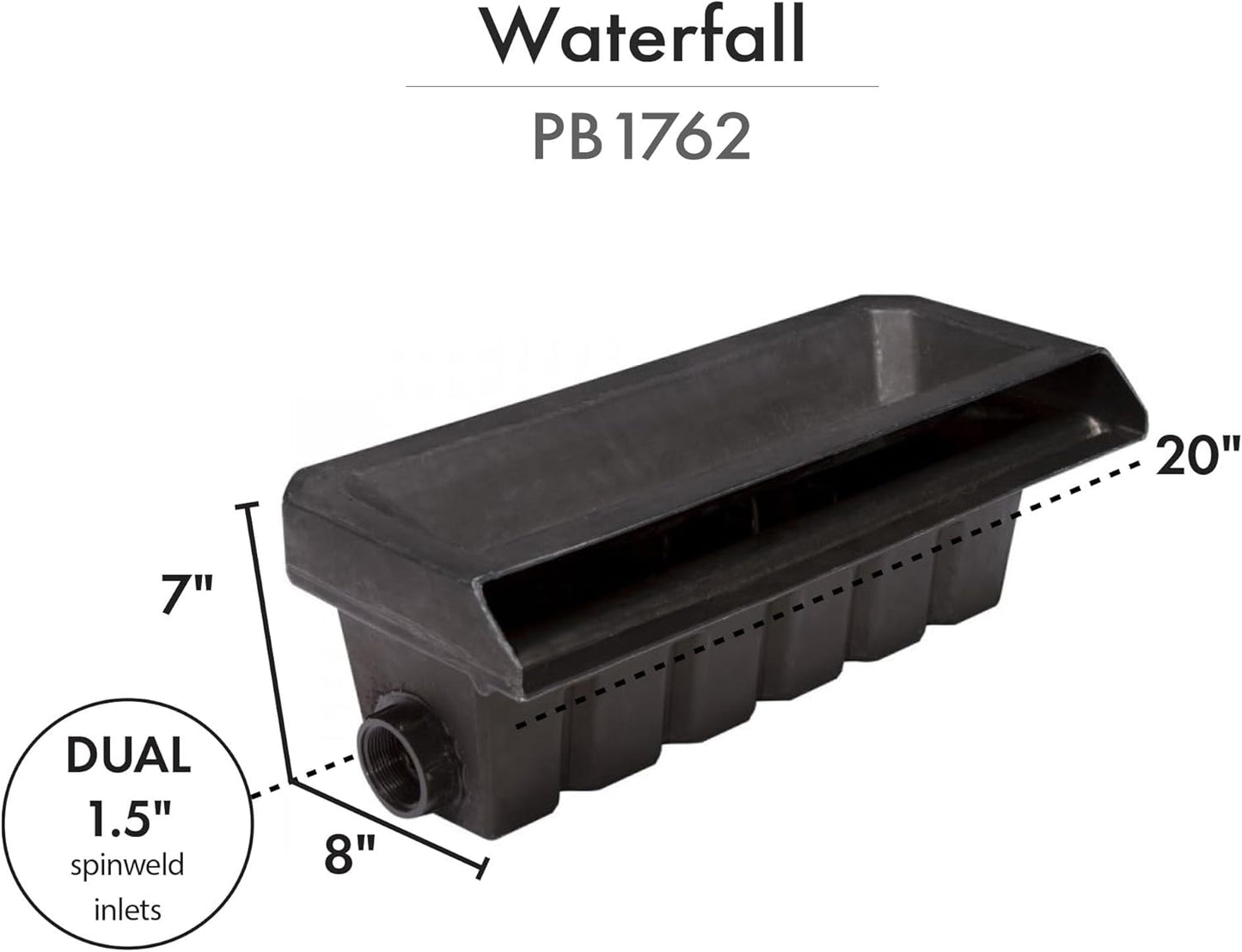 HALF OFF PONDS Pond Free Cascade 4100 Waterfall Kit with MatrixBlox, 15' x 20' EPDM Liner and 4,100 GPH Pump - PMDPB4-VerdiqueGarden