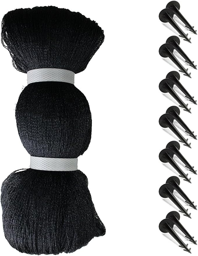 Rainleaf Pond Netting, 14' x 20' Pond Net Cover, Koi Pond Netting for Leaves, Heavy Duty Koi Pond Net Protecting Koi Fish from Herons, Stakes Included, Snare Nets-VerdiqueGarden