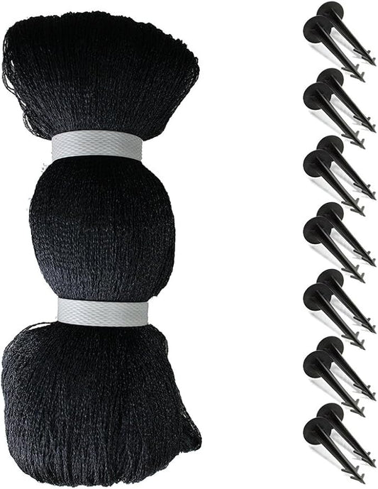 Rainleaf Pond Netting, 14' x 20' Pond Net Cover, Koi Pond Netting for Leaves, Heavy Duty Koi Pond Net Protecting Koi Fish from Herons, Stakes Included, Snare Nets-VerdiqueGarden