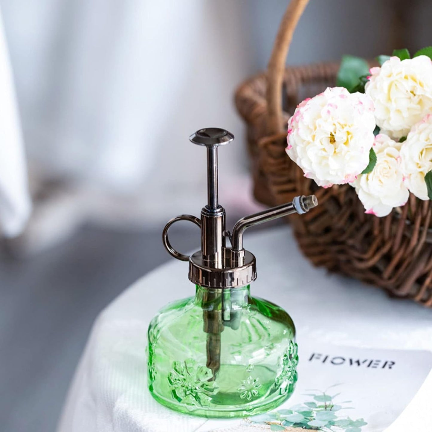 XXXFLOWER Glass Plant Mister Spray Bottle for Indoor Plant Spritzer Succulent Watering Bottle-VerdiqueGarden