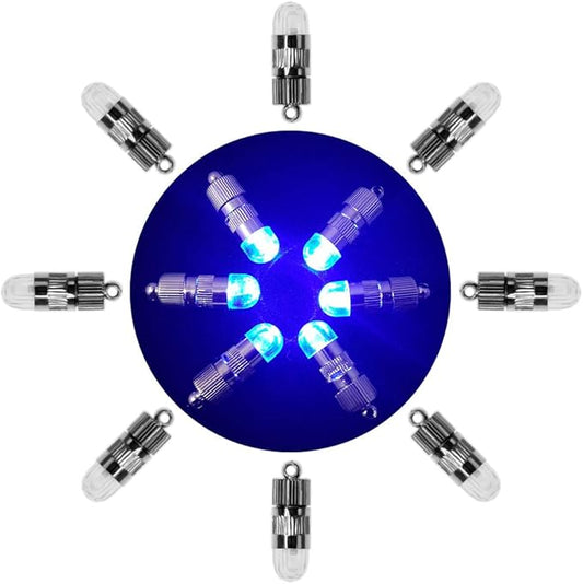 SumDirect Pack of 12/30/50/100 Colorful LED Mini Non-Blinking Lights for Paper Lanterns Balloons Floral Wedding Halloween Christmas Party Decoration Centerpieces (30, Blue)-VerdiqueGarden