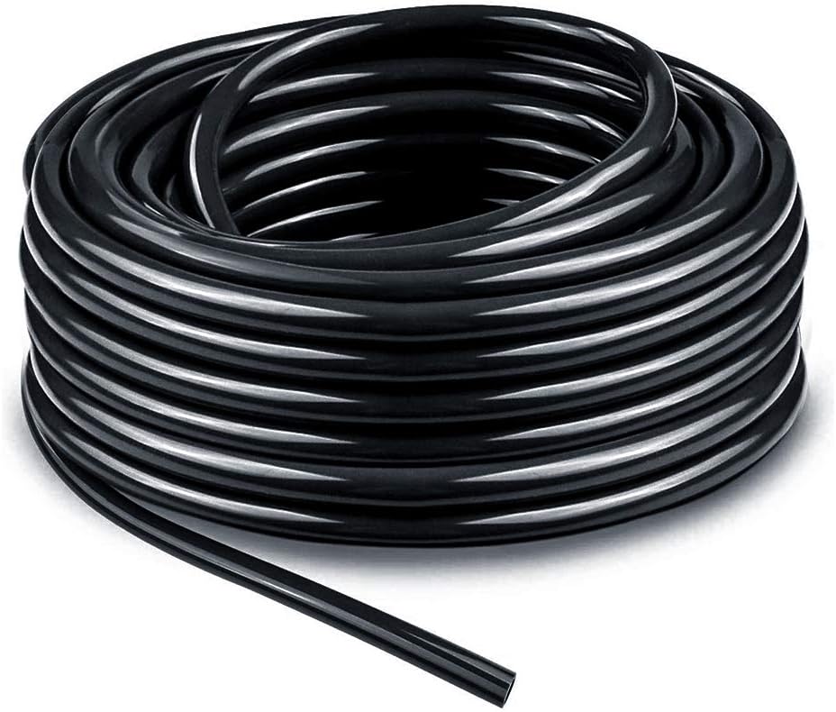 Bonviee 50 FT Blank Distribution Tubing Irrigation Drip Hose, 1/4 Inch Drip Line for Garden Watering System-VerdiqueGarden