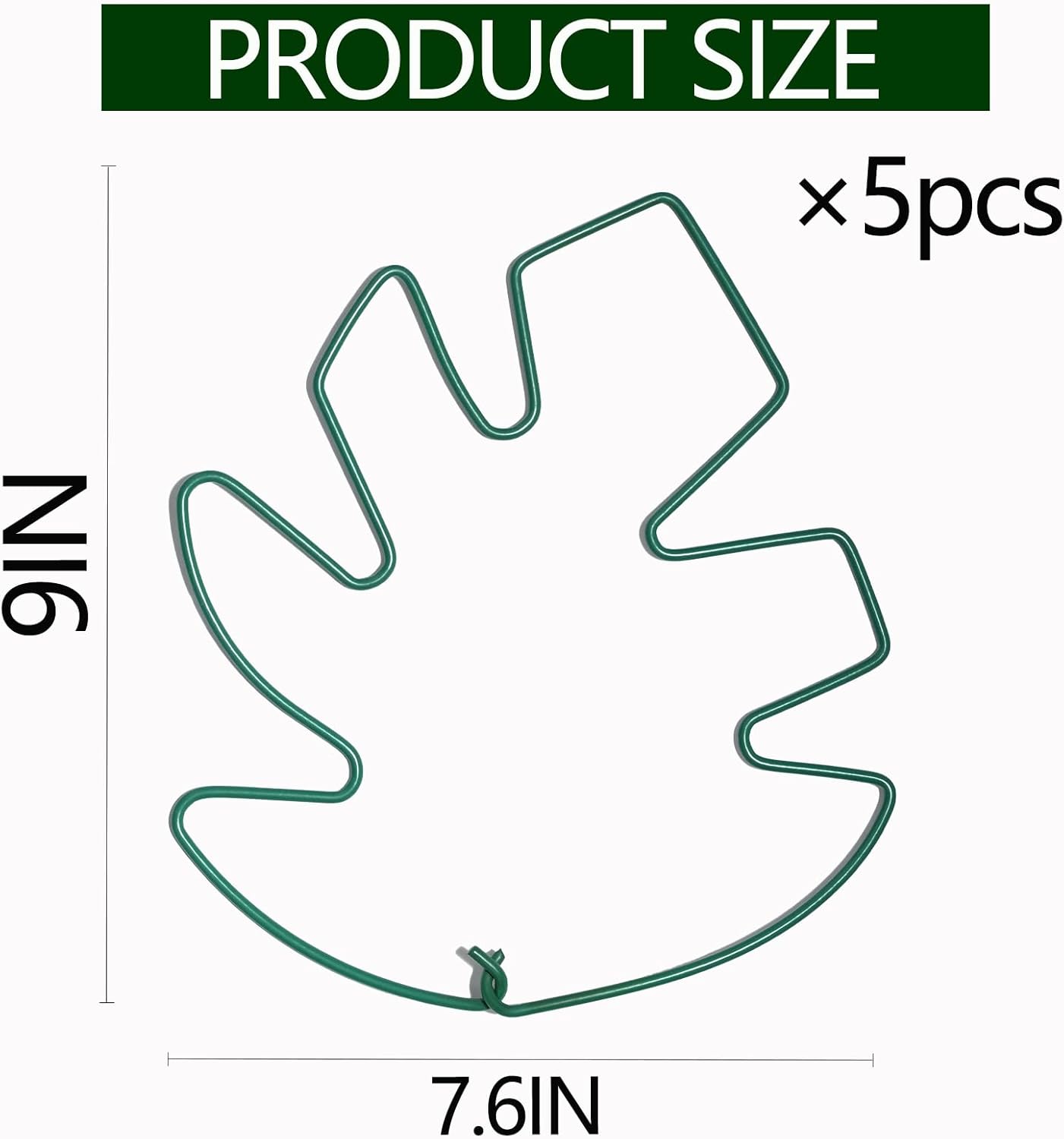 5PCS Monstera Plant Support Stem 9 x 7.6 in- Durable Stabilizer Set for Indoor Climbing Plants, Holders for Enhancing Growth, Ideal Gift for Plant Lovers, Fishbone Cactus Stake Garden Tool-VerdiqueGarden