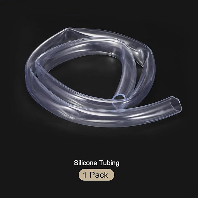 1 1/4" x 1 1/2" Clear Plastic PVC Tubing 5ft Flexible Vinyl Tube, [for Garden Irrigation, Water Hose, Fish Tank, Aquarium] - 31.8mm x 38.1mm-VerdiqueGarden