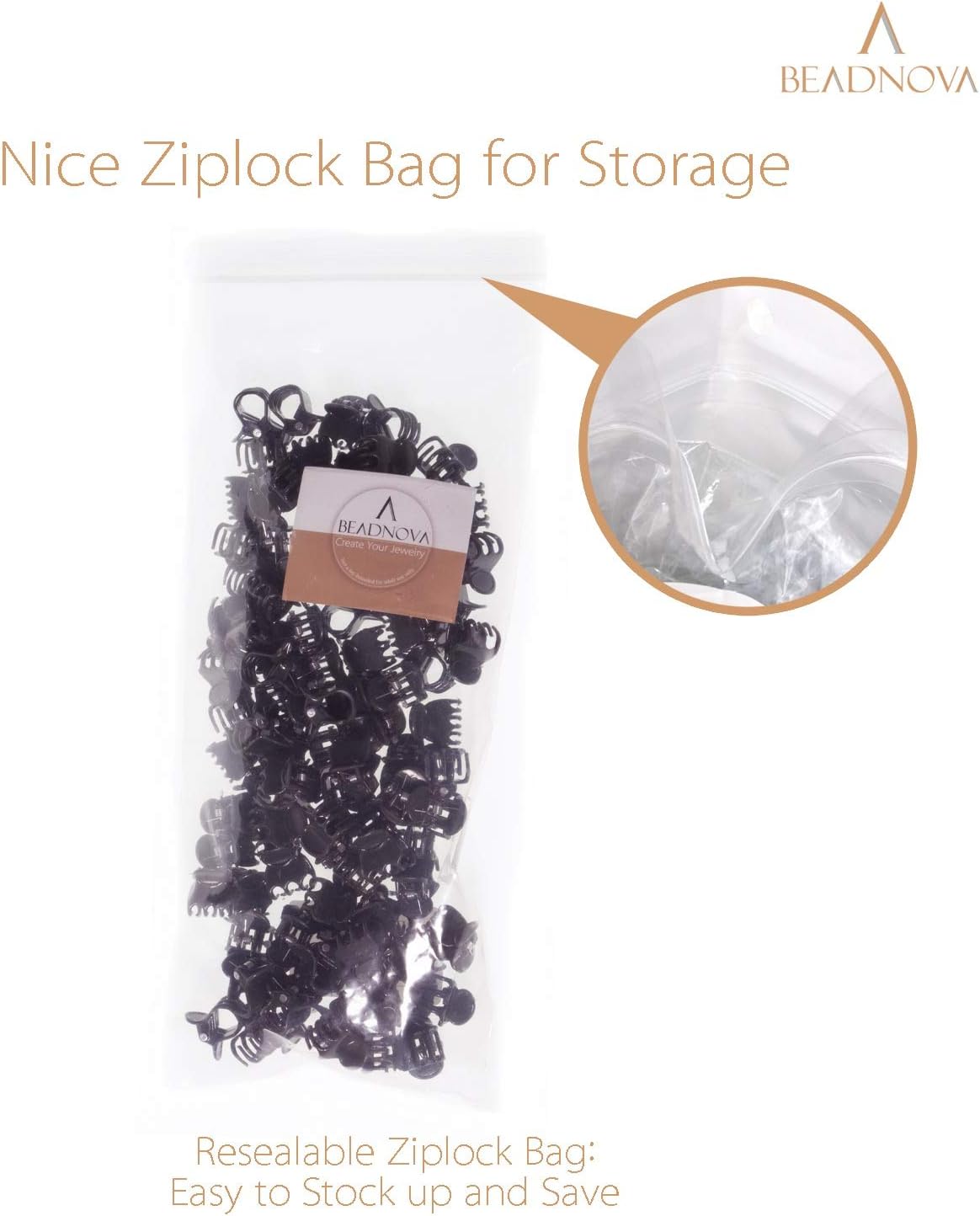 BEADNOVA Plant Clips 100Pcs Orchid Clips Orchid Support Clips Vine Clips Plant Clips for Support Flower Orchid Vine (100PCS)-VerdiqueGarden