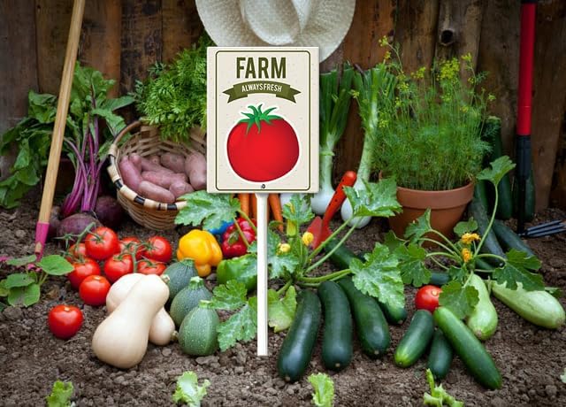 Eveokoki Aluminum Seed & Plant Labels - Plant Markes for Seedlings-Plant Tags for Pots - Garden Signs for Vegetable - Durable Markers for Plants Outdoor Waterproof - Garden Decor for Farmhouse-VerdiqueGarden