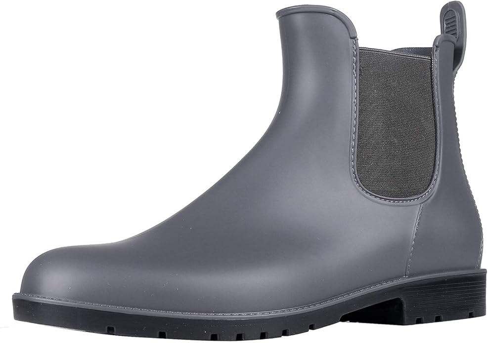 Asgard Women's Ankle Rain Boots Waterproof Chelsea Boots-VerdiqueGarden