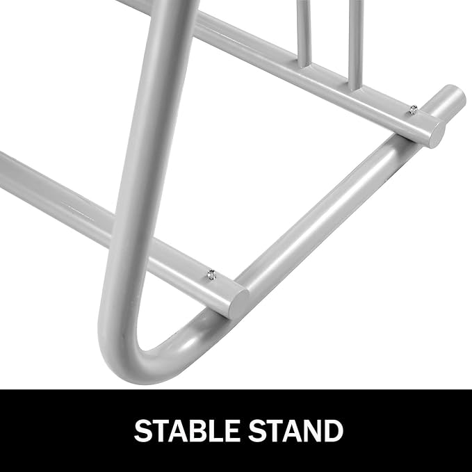 BestEquip 111" Length Floor Bike Rack, 9 Holders All-Steel Grid Bike Rack, Single-Side Storage Stand for Garages Streets Yards-VerdiqueGarden