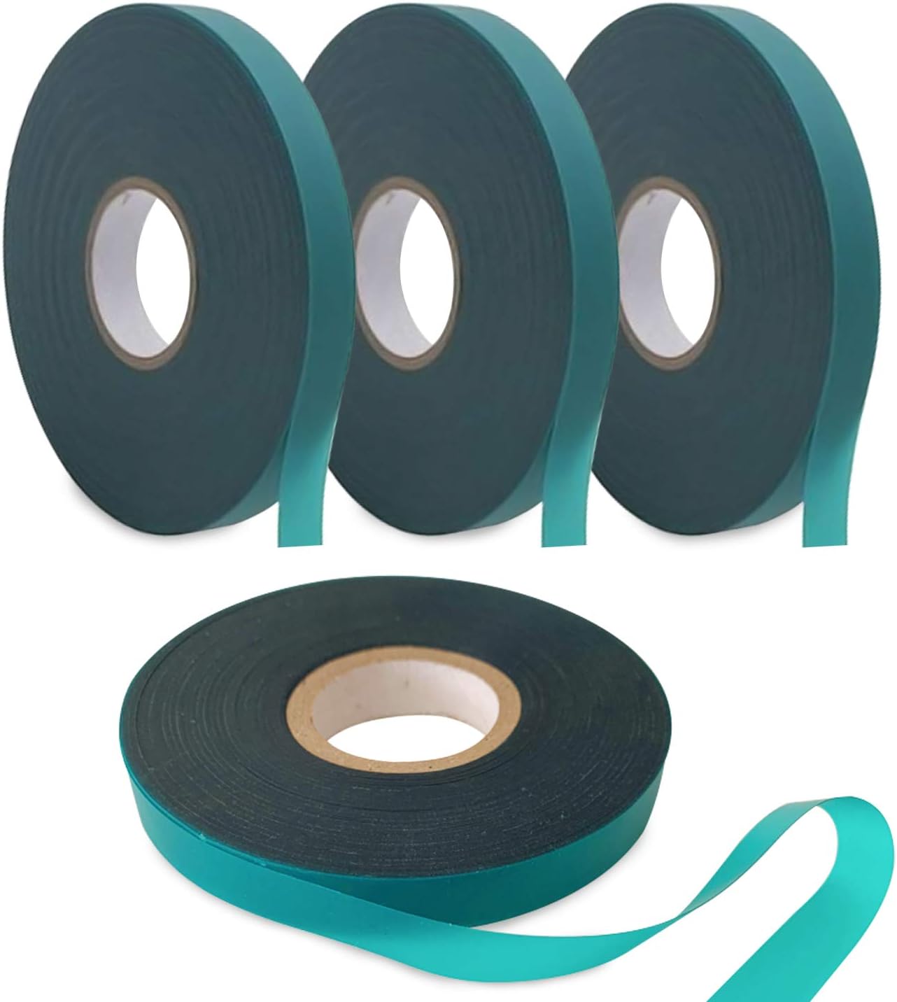 Coobbar Stretch Tie Tape, 0.5 Inch Wide Stretch Tie Tape Garden Tie Tape Thick Plant Ribbon Garden Green Vinyl Stake for Indoor Outdoor Patio Plant Use (600 Feet)-VerdiqueGarden