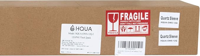 HQUA-OWS-12Q Quartz Sleeve for OWS 12GPM Water Purifier, 2Pack, 6 O-Rings Included.-VerdiqueGarden