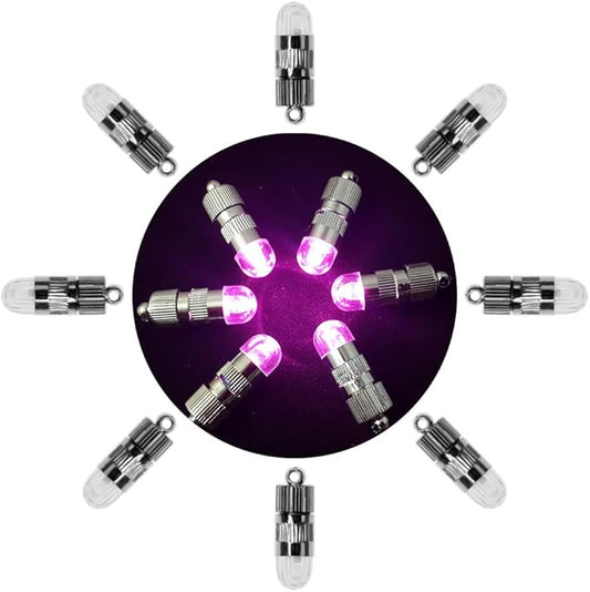 SumDirect Pack of 12/30/50/100 Colorful LED Mini Non-Blinking Lights for Paper Lanterns Balloons Floral Wedding Halloween Christmas Party Decoration Centerpieces (12, Pink)-VerdiqueGarden