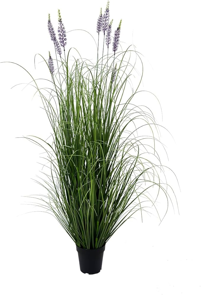 Artificial Plant 5ft Tall Artificial Lavender Plant,Faux Plants Indoor Home Decorative Artificial Plants & Flowers in Pot Fake Plant, House Plant Indoor-VerdiqueGarden
