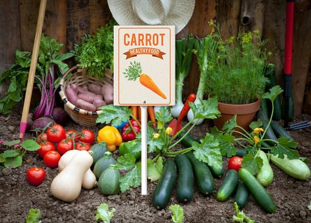 Eveokoki Aluminum Seed & Plant Labels - Plant Markes for Seedlings-Plant Tags for Pots - Garden Signs for Vegetable - Durable Markers for Plants Outdoor Waterproof - Garden Decor for Farmhouse-VerdiqueGarden