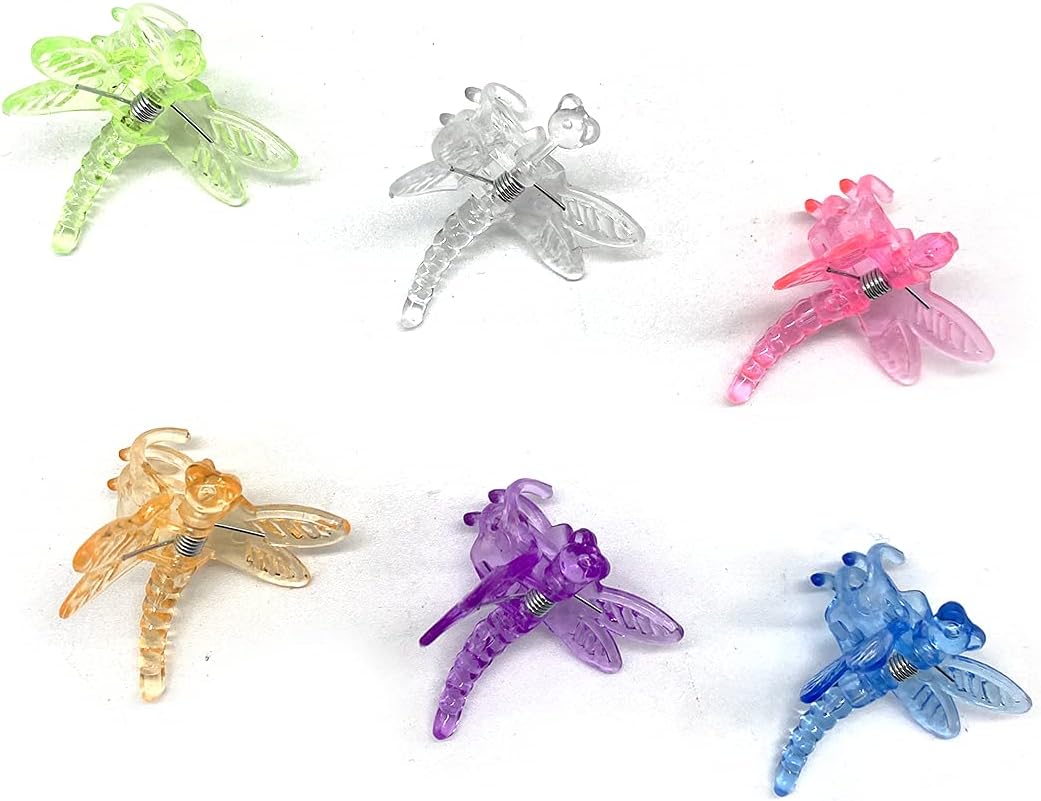 30Pcs Colorful Dragonfly Orchid Clips, Garden Plant Vine Support Clips Flower Clips-VerdiqueGarden