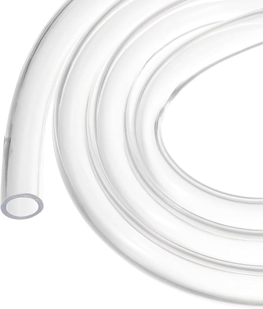 1/2" x 5/8" Clear Plastic PVC Tubing 5ft Flexible Vinyl Tube, [for Garden Irrigation, Water Hose, Fish Tank, Aquarium] - 12.7x15.9mm-VerdiqueGarden
