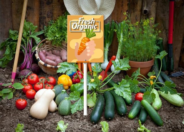 Eveokoki Aluminum Seed & Plant Labels - Plant Markes for Seedlings-Plant Tags for Pots - Garden Signs for Vegetable - Durable Markers for Plants Outdoor Waterproof - Garden Decor for Farmhouse-VerdiqueGarden