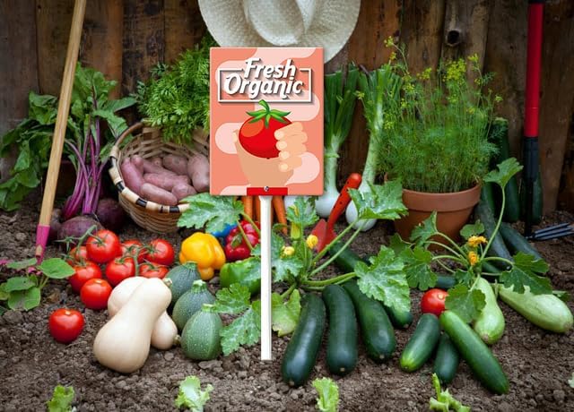 Eveokoki Aluminum Seed & Plant Labels - Plant Markes for Seedlings-Plant Tags for Pots - Garden Signs for Vegetable - Durable Markers for Plants Outdoor Waterproof - Garden Decor for Farmhouse-VerdiqueGarden