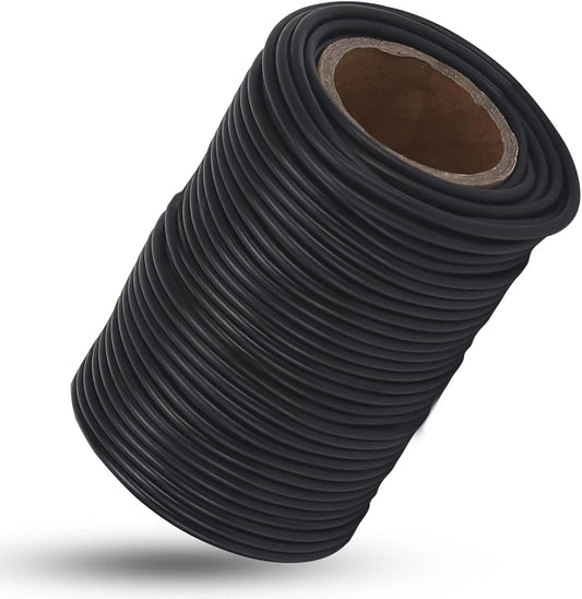 101 Feet Soft Plant Ties Black Plant Twist Ties, Plant ties for Support. for Plants Gardening Office Home, TPR Flexible Garden Ties Supplies with 3mm Diameter-VerdiqueGarden