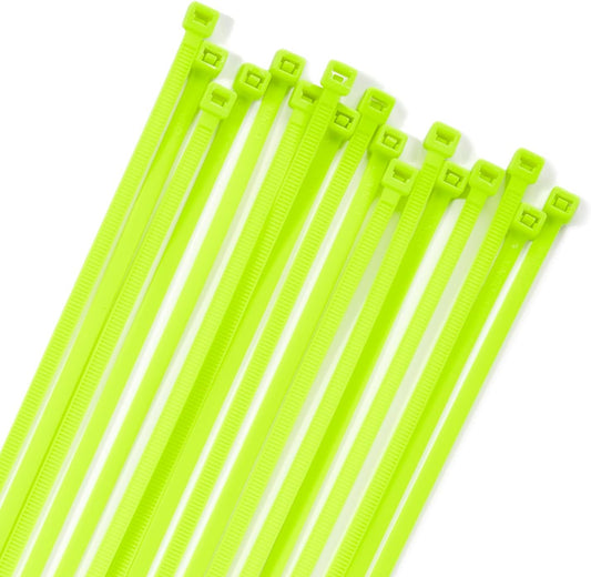 XINGO 100PCS Cable Zip Ties Heavy Duty, Premium Nylon Plastic Wire Ties with 50 Pounds Tensile Strength, Self-Locking Black Nylon Zip Ties for Indoor and Outdoor (12 inch, Apple Green)-VerdiqueGarden
