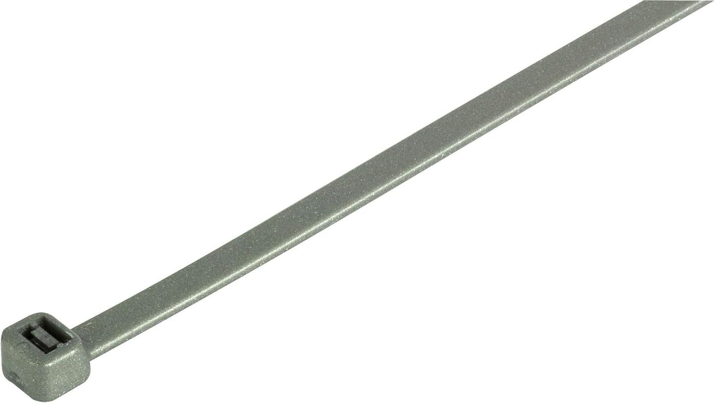 GTSE 8 Inch Silver/Gray Zip Ties, 100 Pack, 50lb Strength, UV Resistant Strong Nylon Grey Cable Ties, Self-Locking 8" Tie Wraps-VerdiqueGarden