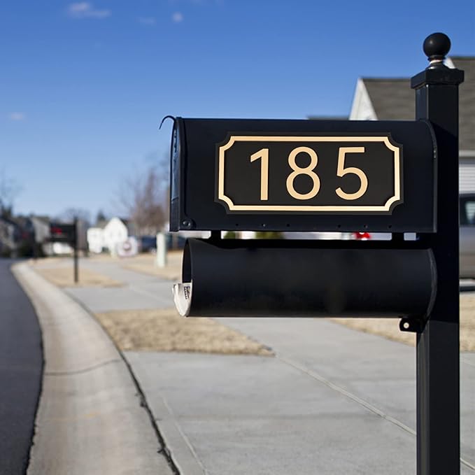 House Numbers for Outside, Address Plaques, Mailbox Numbers, Two Sets of Numbers from 0-9, Personalized Address Signs for House, Mailbox, Apartment, Office, Hotel, Classroom, Garden. Decorative Numbers Plaque.-VerdiqueGarden