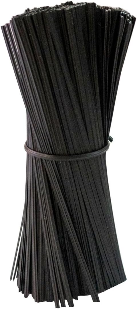 Plastic Black 4" Twist Ties, Reusable Cable Ties,Long Garbage Bag Twist Ties, Trash Bag Coated Ties, Twisty Ties for Organizing, Plant Hollding, Office, Christmas Tree (500 Pcs/4 inch)-VerdiqueGarden