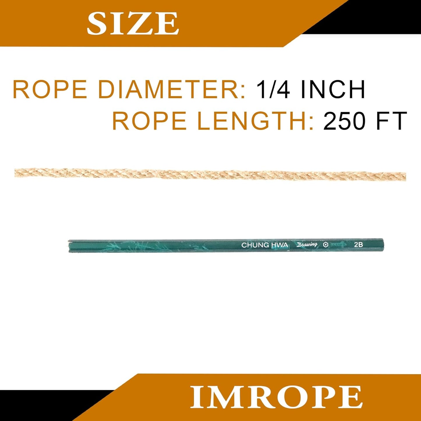 6mm x 250 Feet Natural Jute Rope, Twine for Gardening Tomato Climbing Plant Tie Floristry Crafts Gift Wrapping Packing Decor-VerdiqueGarden