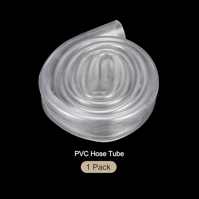 1" x 1 1/4" Clear Plastic PVC Tubing 5ft Flexible Hybrid Vinyl Tube, [for Garden Irrigation, Water Hose, Fish Tank, Aquarium] - 25.4x31.8mm-VerdiqueGarden