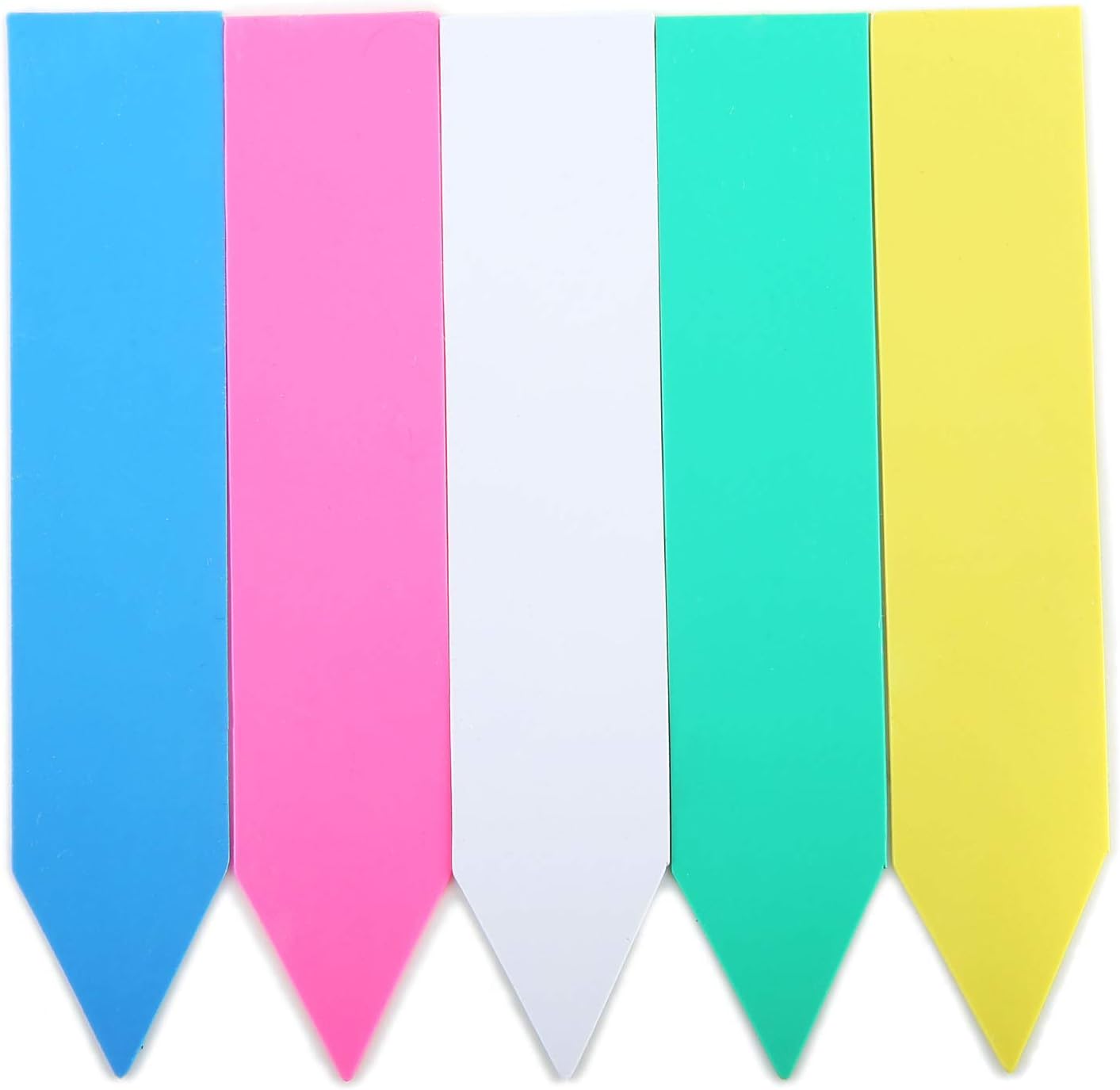 1000 Pcs 4 Inch Plastic Garden Plant Tags Nursery Garden Labels Markers Plant Stakes Waterproof Pot Labels, 5 Colors-VerdiqueGarden
