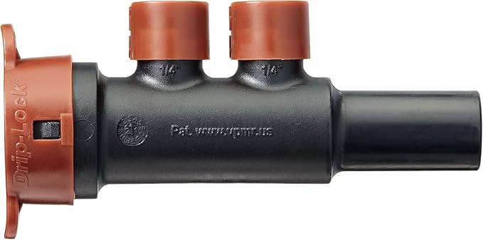 Orbit 67047-1/2" x 1/4" Drip-Lock 2-Port Extension Manifold (20)-VerdiqueGarden