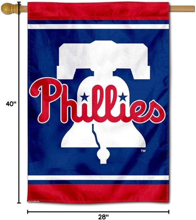 WinCraft Philadelphia New Bell Double Sided House Flag-VerdiqueGarden
