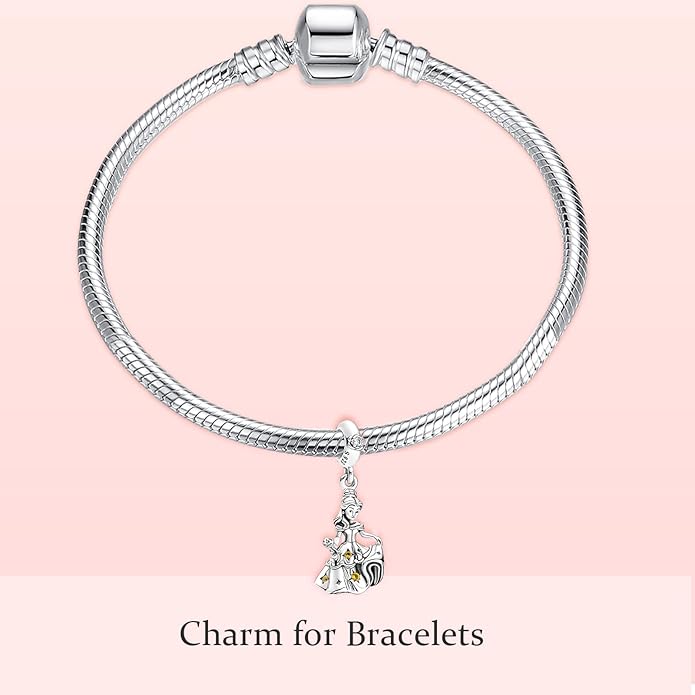 MITSOKU 925 Sterling Silver Charms for Bracelets Necklaces Animal prototype Pendant Safety Chain Dangle Pendants Beads Christmas Day Charms Jewelry Gift for Women