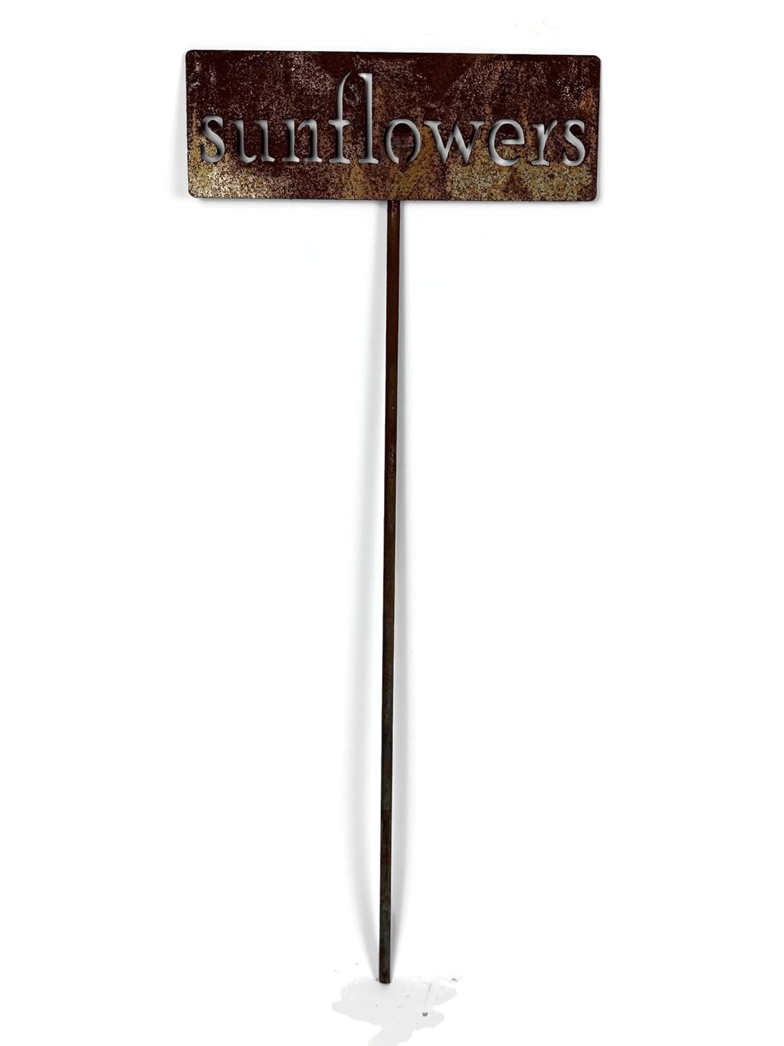 Classic Metal Garden Markers 19 Inches Tall (sunflowers, Naturally Rusted)-VerdiqueGarden
