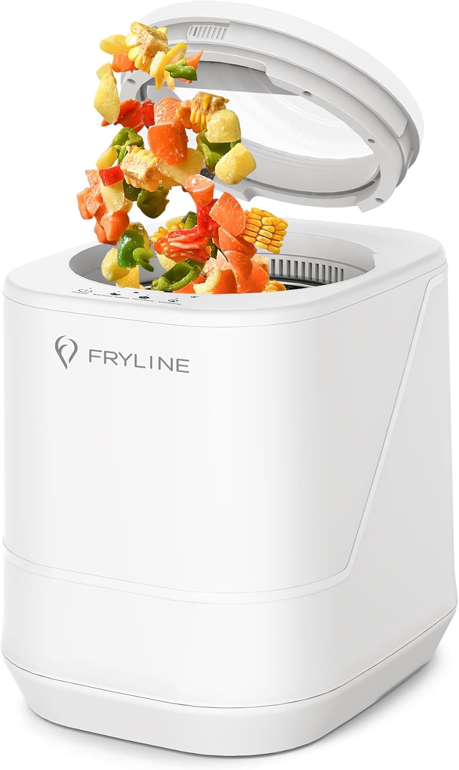 Electric Composter for Kitchen, 4L Countertop Compost Bin, Smart Composter Home Indoor Fertilizer Machine Odorless, Turn Waste to Pre-Compost for Plants-VerdiqueGarden