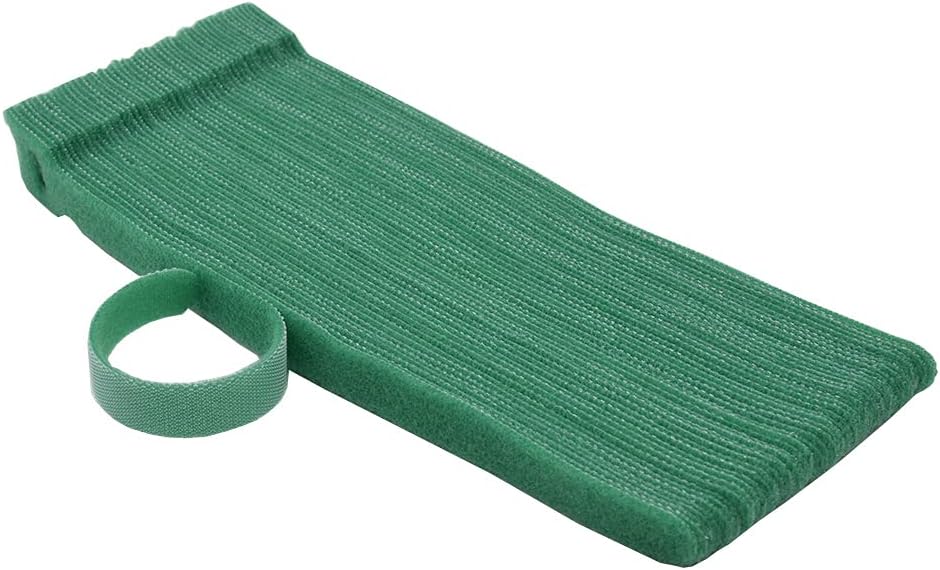 Garden Hook＆Loop Plant Cable Ties, 200 Pcs Adjustable Garden Nylon Ties for Supporting Plant and Vines, Multi-Functional Ties (200 Pcs, 8 Inch, Green)-VerdiqueGarden