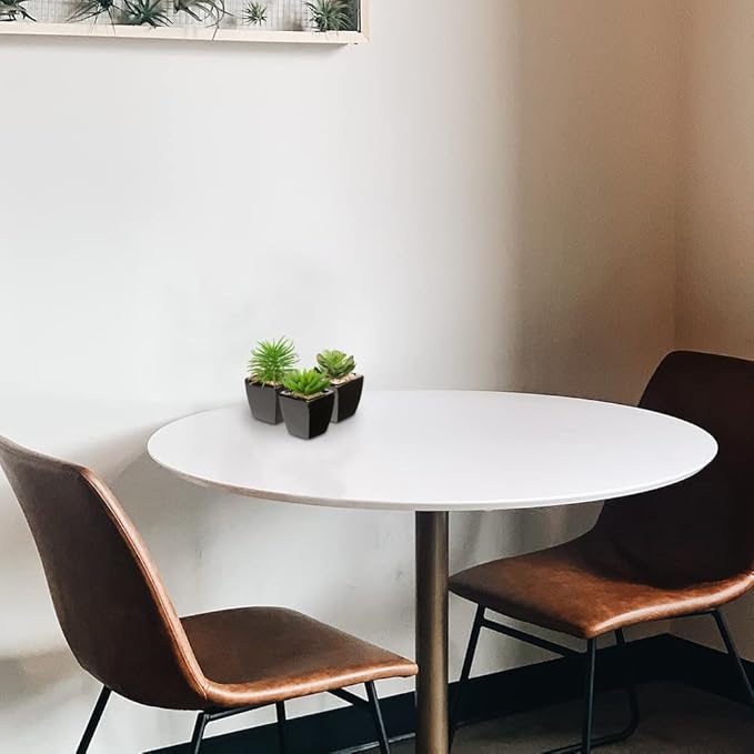 Hollyone Small Succulents Artificial 3 Pcs Faux Succulents in Pots Fake Succulent Plants with Black Ceramic Pots for Modern Home Office Desk Bathroom Shelf Living Room Decor-VerdiqueGarden