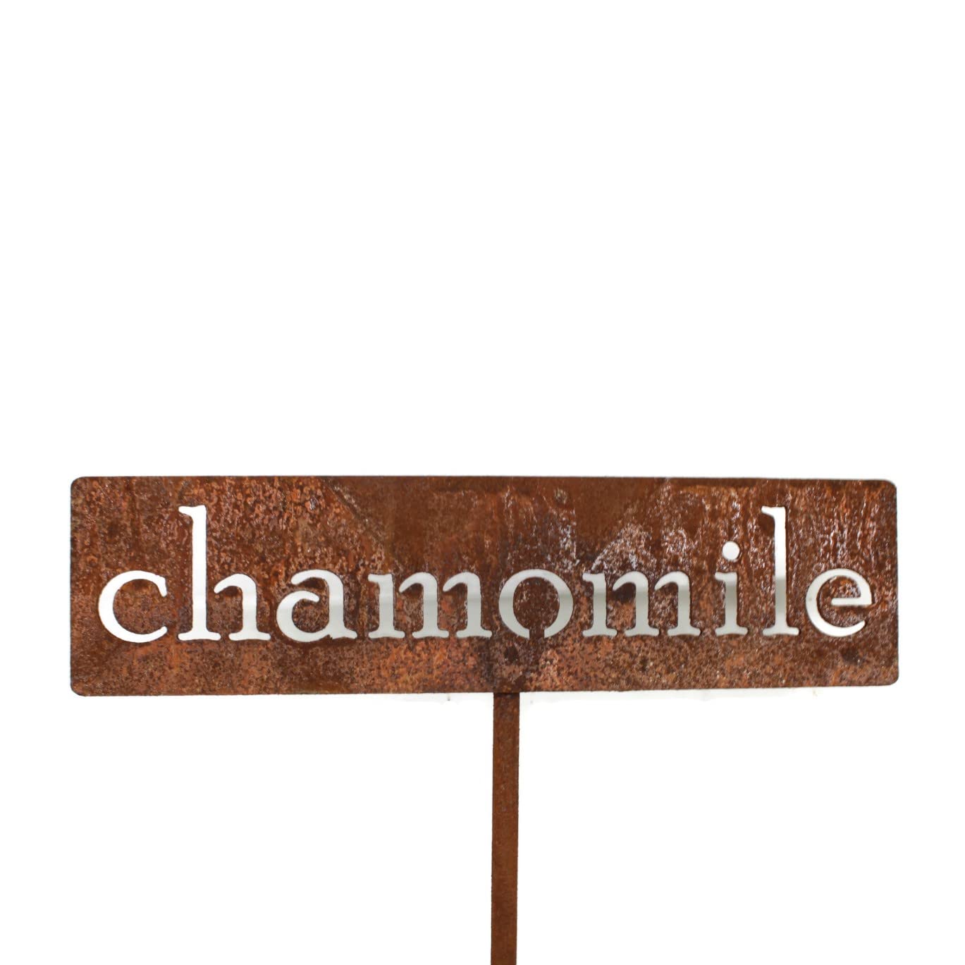 Classic Metal Garden Markers 19 Inches Tall (chamomile, Naturally Rusted)-VerdiqueGarden