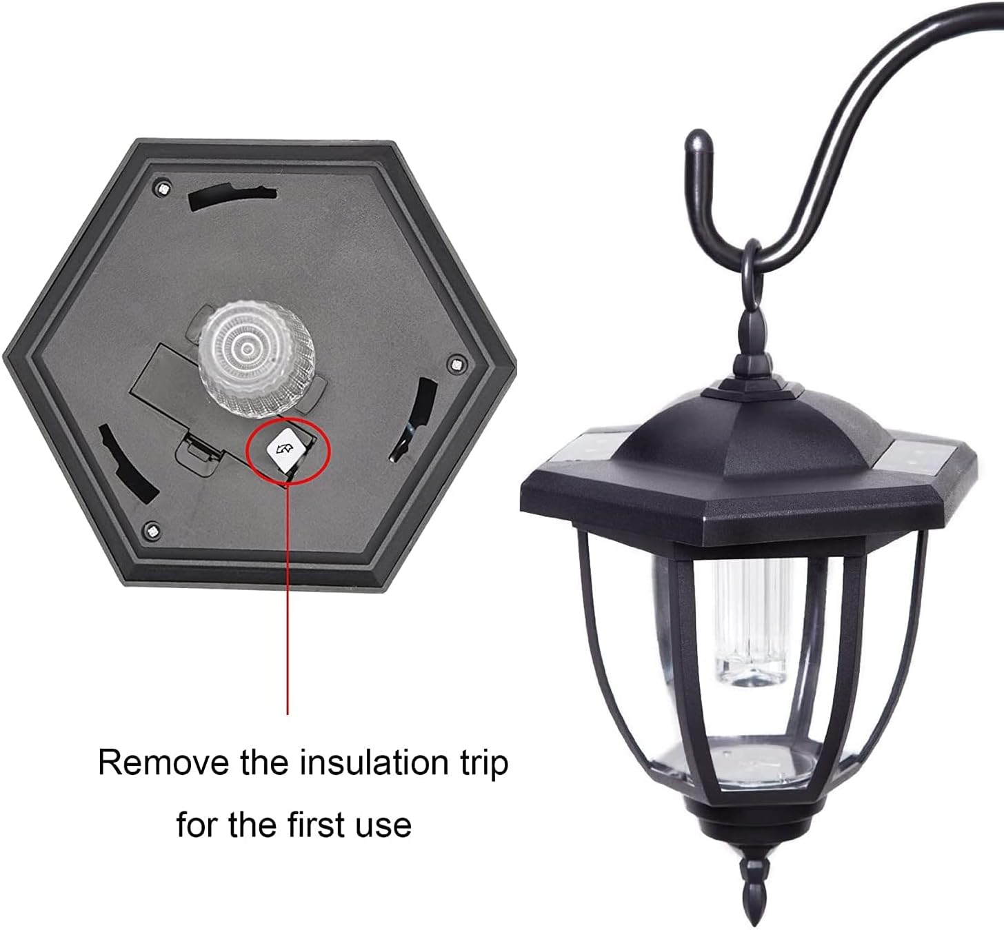 MAGGIFT 34 Inch Hanging Solar Lights Outdoor Waterproof Solar Garden Lights with 2 Shepherd Hooks Landscape Lighting for Lawn Patio Yard Pathway Driveway,2 Pack-VerdiqueGarden