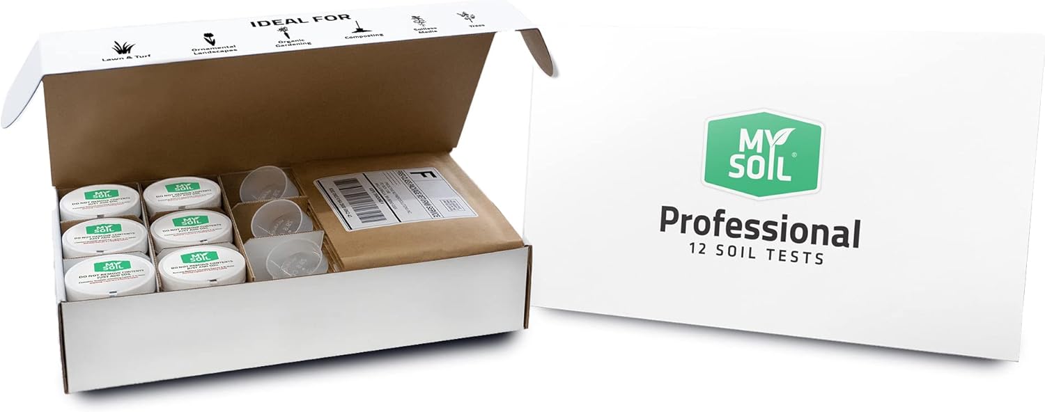 MySoil Soil Test Kit 12 Pack, Grow The Best Lawn & Garden, Complete & Accurate Nutrient and pH Analysis with Recommendations Tailored to Your Soil and Plant Needs-VerdiqueGarden