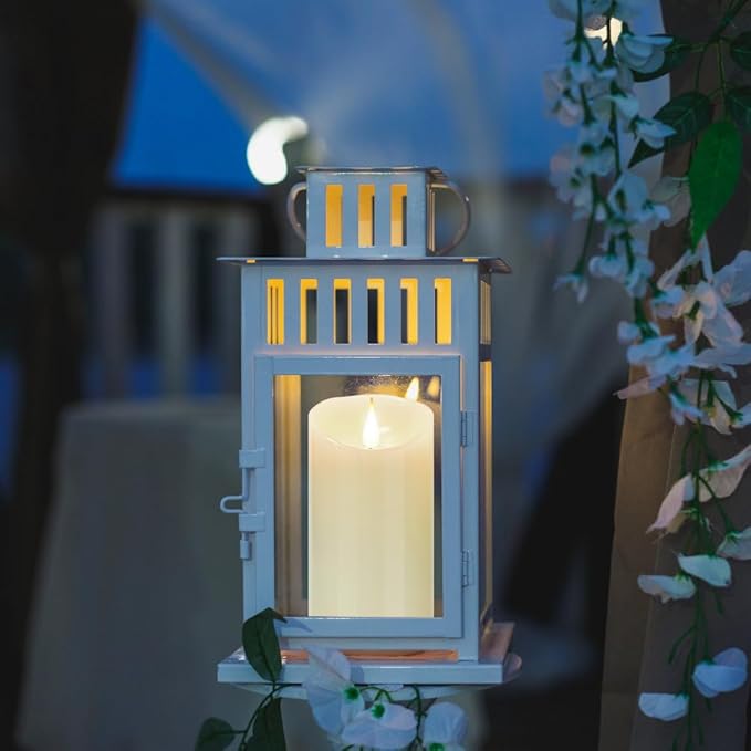 Flameless Flickering Battery Operated Candles 2pack Real Wax Pillar LED Candles with 10-Key Remote Control and 24 Hours Timer for Wedding, Party, Birthday,Home Decoration (Ivory)-VerdiqueGarden