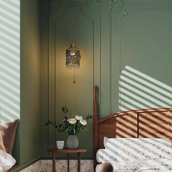 Dimoon 78.7''x17.7'' Green Peel and Stick Wallpaper Contact Paper Modern Self Adhesive Wall Paper Removable Renter Friendly Textured Solid Color Shelf Cabinet Vinyl Roll (78.7''x17.7'',Dark Green)-VerdiqueGarden