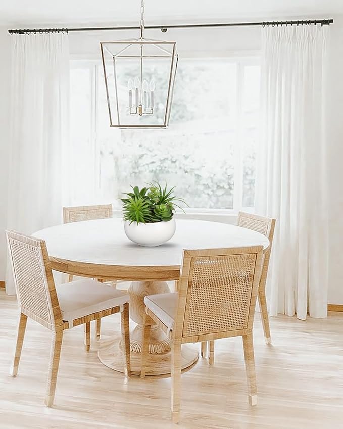 Fake Plants Artificial Succulents in Pots Faux Succulent Arrangement Potted Plant in White Ceramic Planter Bowl for Home Decor Office Desk Bathroom Shelf Living Room Indoor Decorations-VerdiqueGarden