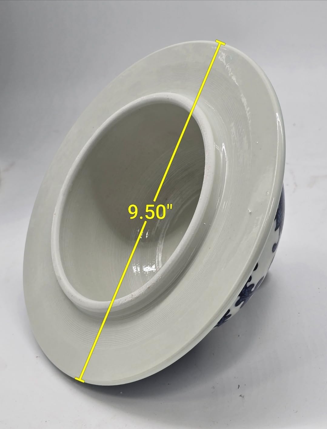 24" Classic Blue and White Dragon Porcelain Ceramic Temple Ginger Jar Vase, Large China Qing Style (Dragon)-VerdiqueGarden